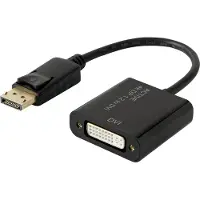 Renkforce RF-4299048 DisplayPort / DVI Adapter [1x DisplayPort Stecker - 1x DVI-Buchse 24+5pol.] Schwarz vergoldete Ste
