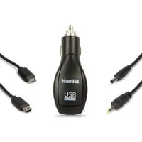 Hamlet XPW12MOB, Auto, Zigarettenanzünder, 5 V, 1 m, Schwarz