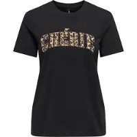 ONLY T-Shirt "ONLDITTE LIFE RHNSTN S/S ANIMAL TOP JRS"