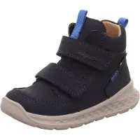 Superfit Winterboots "BREEZE, WMS: mittel", Mädchen, Gr. 24, blau (dunkelblau), Nubukleder, unifarben, Schuhe Winterboots, Babyschuh, Klettschuh mit GORE-Tex, Größenschablone zum Download