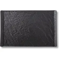 Wilmax England Wilmax Rechteckiger Teller SlateStone Schwarz 29.5 x 14.5 cm Porzellan, 3er Set