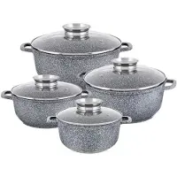 Edenberg EB-8035 Marmor Topfset 8-teilig Kochgeschirr