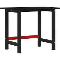 vidaXL Werkbank Dunkelbraun 100x60x81,5 cm Massivholz Eiche