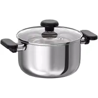 IKEA MIDDAGSMAT Topf mit Deckel 3 Liter Edelstahl