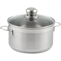 City Stolze Stahl Waren MEAT POT Kochtopf inkl. Deckel, Edelstahl, 16 cm Durchmesser, Induktionsherd-geeignet