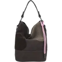 Fritzi aus Preußen Handtasche Olga Limited Happy Flocked Hand Bag Soft Coffee dunkelbraun