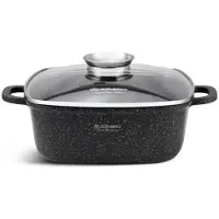 Edenberg Marmor-Topf mit Deckel 4,4L Traditionell EB8113