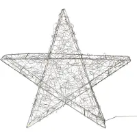 Am Design LED Stern , silber (silberfarben), T:8cm Ø:55cm, Leuchten, LED Stern, Weihnachtsstern, Weihnachtsdeko aussen