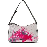 Karl lagerfeld JEANS Damen Logo Shoulder Bag All Over Print Maler-Print, Allover-Print, Rosa One size