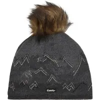 Eisbar Wintermütze (Bommel) Draw Lux Crystal schwarz/anthrazitgrau Damen