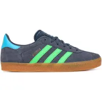 Adidas Sneaker ORIGINALS "GAZELLE", Damen, Gr. 36,5, blau (shadow navy, screaming grün, lucid aquamarine), Leder, Synthetik, Schuhe Sneaker, für Kinder und Jugendliche