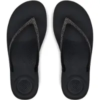 FitFlop Zehentrenner Iqushion Sparkle Schwarz Damen-Schuhgröße 37