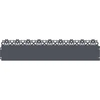 vidaXL Rasenkanten 10 stk. 103 x 0,05 x 22 cm Stahl Anthrazit