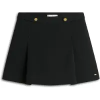 Tommy Hilfiger Minirock "PUNTO MINI SKIRT", Damen, Gr. 44, schwarz, Web, Obermaterial: 68% Polyester, 28% Viskose, 4% Elasthan, unifarben, regular fit, Röcke Minirock