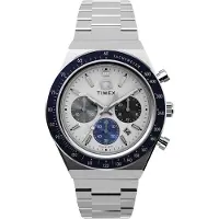 Timex Chronograph "DIVER INSPIRED", silber (silberfarben), Armbanduhren, Damen, Chronograph, Quarzuhr, Armbanduhr, Damenuhr, Edelstahlarmband,Stoppfunktion,Datum