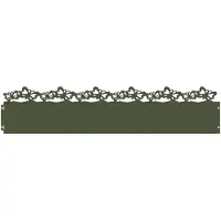 vidaXL Rasenkanten 30 stk. 103 x 0,05 x 22 cm Stahl Olivgrün