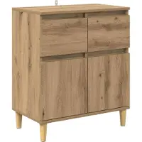 vidaXL Sideboard Artisan-Eiche 60 x 35 x 70 cm Holzwerkstoff