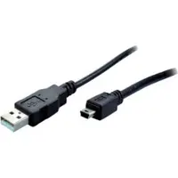 Shiverpeaks BS77162, 1,8 m, USB A, Mini-USB B, USB 2.0, Schwarz