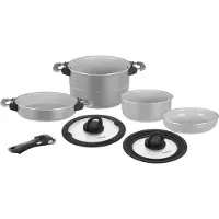 Brunner Topfset Fusion 22 cm grau - Induktionsfähig
