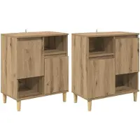 vidaXL Sideboards 2 stk. Artisan-Eiche 60 x 35 x 70 cm Holzwerkstoff