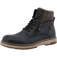 Tom Tailor Herrenschuhe Warmfutter Schnürstiefel Blau Freizeit