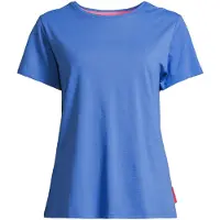 Salzhaut T-Shirt "Shirt STEENTJE", Damen, Gr. S, blau (sky), Obermaterial: 50% Baumwolle CO. 50% Polyester PES., Shirts T-Shirt