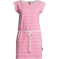 Salzhaut Midikleid "Knielanges Kleid (Midi) PAPPNEES", Damen, Gr. XS, EURO, rosa (sanftes weiß, blossom), Obermaterial: 50% Baumwolle CO. 50% Polyester PES., Kleider Midikleid
