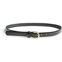Pieces Leder-Gürtel "Cestina" in Schwarz - 80