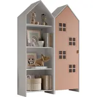 Vipack - CASAMI BRUGES Set 2-tlg. best. aus: Regalschrank, Schrank 1-trg. mit Front in Pink