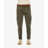 Superdry für Damen. W7010925A Cargohose Skinny grün (28/28), Lässig, Baumwolle