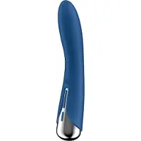 Satisfyer Spinning Vibe 1 - G-Punkt-Vibrator mit rotierendem Kopf (blau)