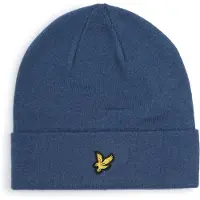 Lyle & Scott Beanie Wollmischung Blau