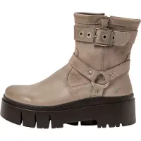 Art für Damen. 1176711EW003_039 Leder-Stiefeletten 1767 braun (38), 1 bis 3 cm, Reißverschluss, Lässig