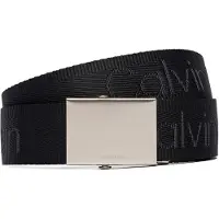 Calvin Klein Jeans Stoffgürtel "LOGO WEBBING PLAQUE 38MM FIXED" Größenverstellbar mit Metallschließe