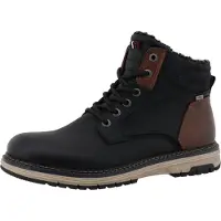 Tom Tailor Herrenschuhe Stiefel Warmfutter Boots Schwarz Freizeit