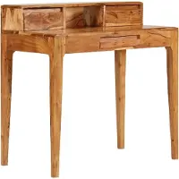 Syfax Schreibtisch mit Schubladen Massivholz 88 x 50 x 90 cm