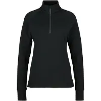 Stoic - Women's MerinoFleece260 FlenSt. Half Zip - Merinopullover Gr S schwarz
