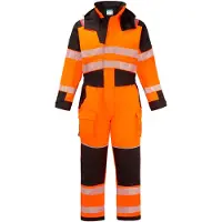 Portwest Winter- und Regenkombination Pw3 Fr Modaflame Hv – Größe XL – Orange/Schwarz –