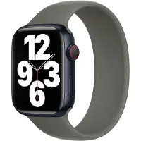 Apple Silikon Solo Loop für das Watch | 44/45/46/49 mm - Größe 1 - Olive