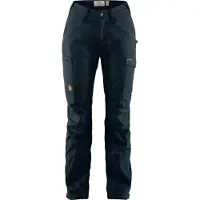 Fjällräven - Women's Kaipak Trousers Curved - Trekkinghose Gr 40 - Fixed Length schwarz/blau