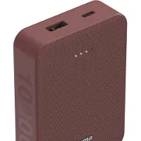 Hama Powerbank "Powerbank 10000mAh, 2 Ausgänge: USB-C, USB-A", rot, 10.000mAh, Akkumulatoren, Powerbank