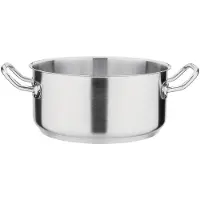 Vogue Edelstahl Kochtopf 18/10, 4,5L, 24 cm Ø, Induktionsgeeignet
