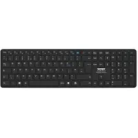 Port Designs 900903-R-DE, Volle Größe (100%), Kabellos, Bluetooth, QWERTZ, Schwarz