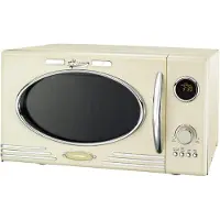 Melissa 16330128 Retro-Mikrowelle mit Grill 800 W 23 l Kindersicherung Creme