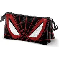 KARACTERMANIA Marvel Spiderman Vision Triple Mäppchen Schwarz Mann Schwarz One Size