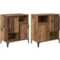 vidaXL Sideboards 2 stk. Altholz 60 x 35 x 70 cm Holzwerkstoff