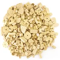 LEGO 1000 gemischte beigefarbene Steine