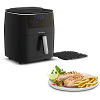 Moulinex AL201810, Heißluftfritteuse, 6,9 l, Einzelbild, Schwarz, Touchsteuerung, LCD