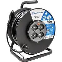 Electraline Verlängerungskabel für den Innenbereich mit Stativ, 50 Meter