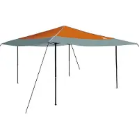 vidaXL Pavillon-Zelt 395 x 395 x 251 cm Orange Stoff
